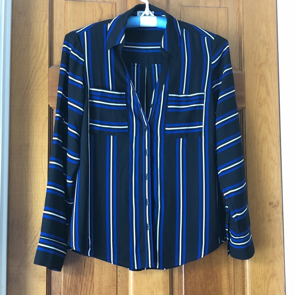 Express. Black/blue/white Portofino shirt
